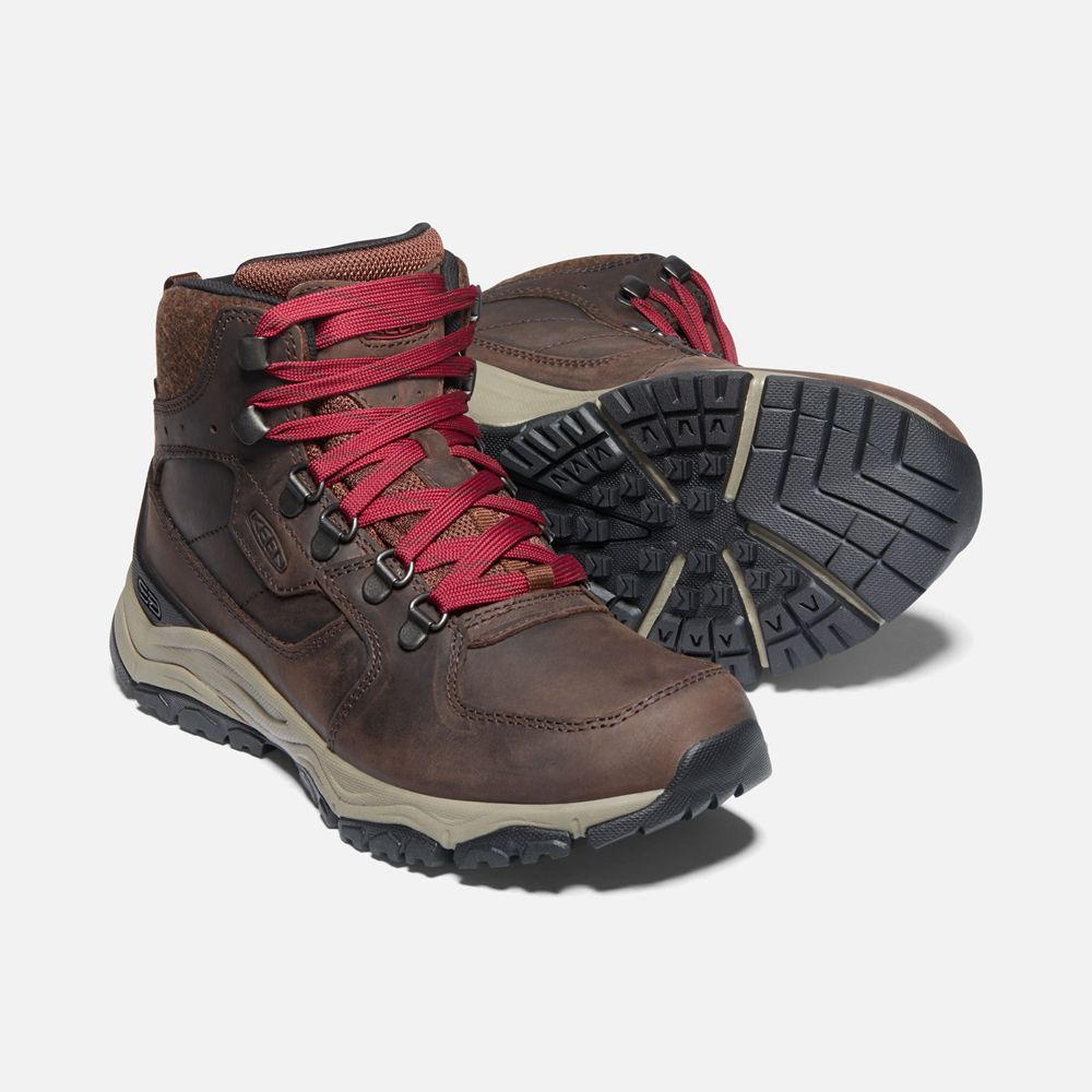 Keen Laarzen Dames Rood/Bruin - Innate Leern Waterproof - 51092-IGSP